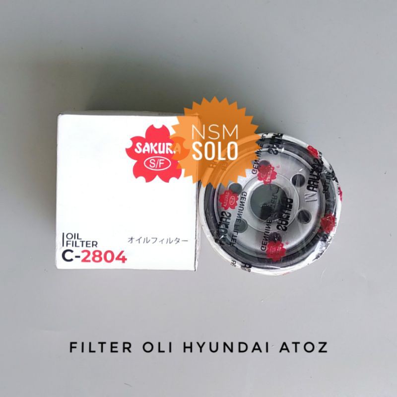 Filter Oil Penyaring Saringan Oli C 2804 Mobil Truk Hyundai Atoz Sakura