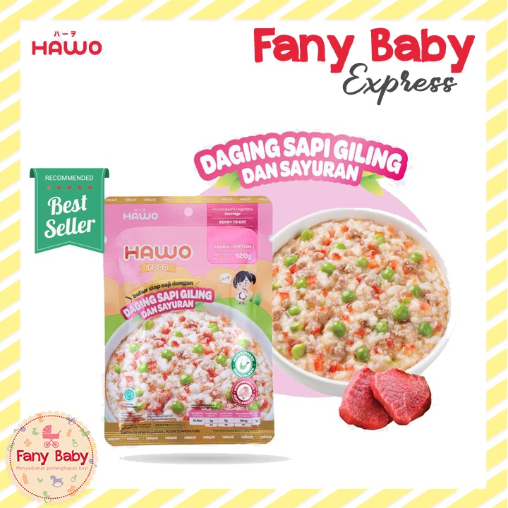 HAWOFOOD BUBUR SIAP SAJI / 120GR