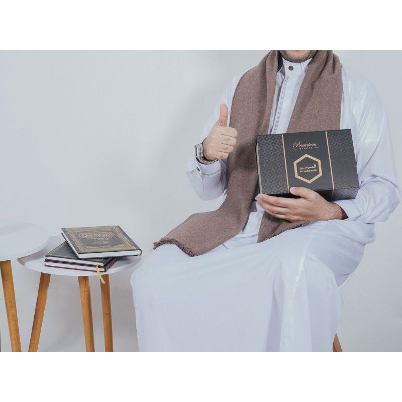 GAMIS TERBARU BISA COD 23 JUBAH AL HARAMAIN KERAH KEMEJA LENGAN MANSET BERBAHAN POLYSTER PUTIH  KODE