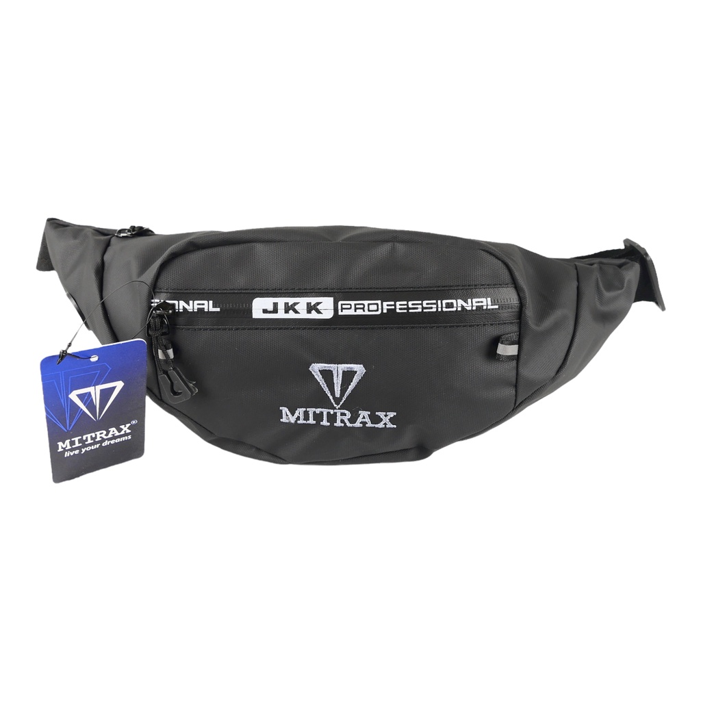 Tas Pingang Mitrax Soter Bahan Bimo Anti Cipratan / Waterproof! Tas Pinggang / Waist Bag Pria dan Wanita!