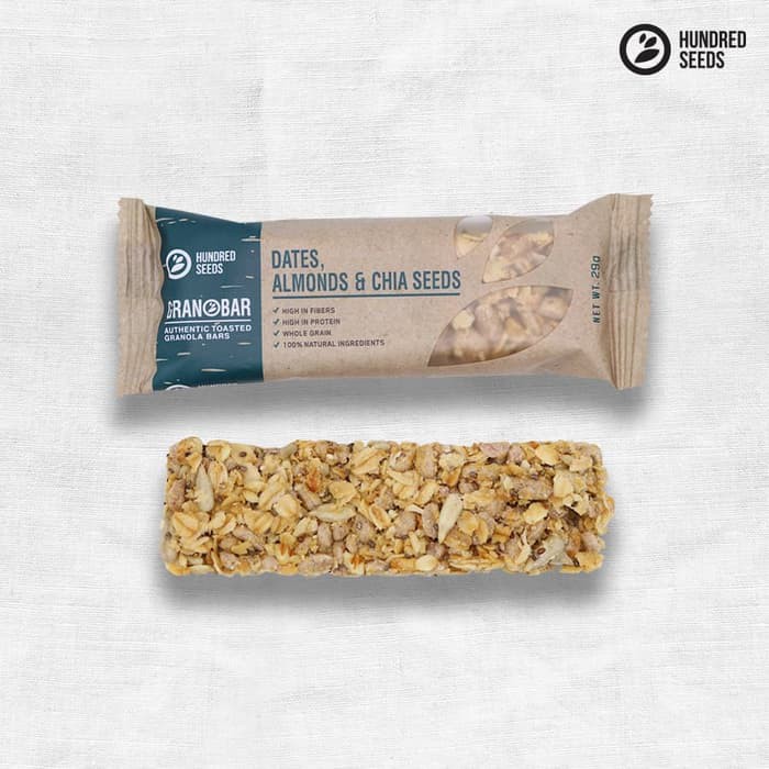 

Granobar Dates, Almonds & Chia Seeds Granola Makanan I Snack16 Pcs PROMO