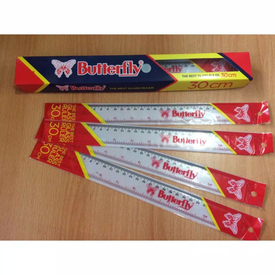 

Penggaris Plastik 30CM Butterfly (LUSIN)