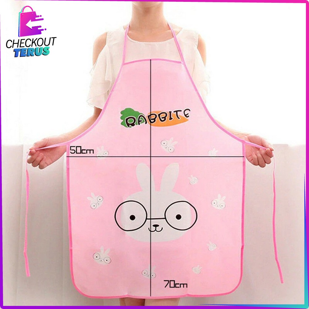 CT C135 Celemek Masak Anti Air Celemek Dapur Karakter Kartun Lucu Apron Masak Waterproof dan Oilproof