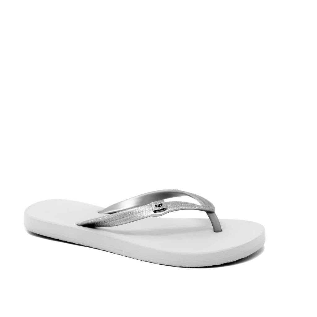Popits Flat Silver Sandal Wanita Original