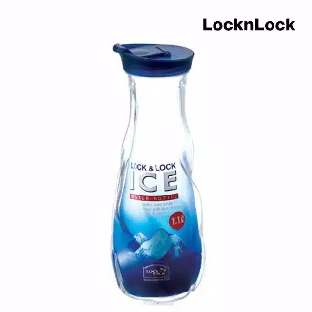 Lock&Lock Ice Water Bottle Botol Air Minum Kulkas 1.1L - Biru