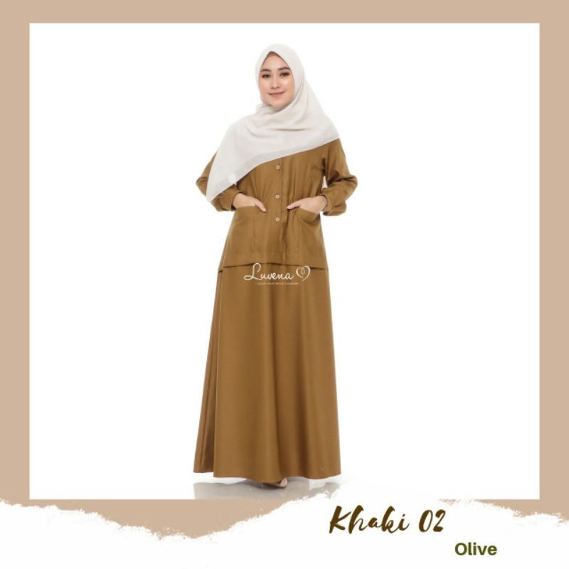 Gamis Khaki Pemda / seragam pemda