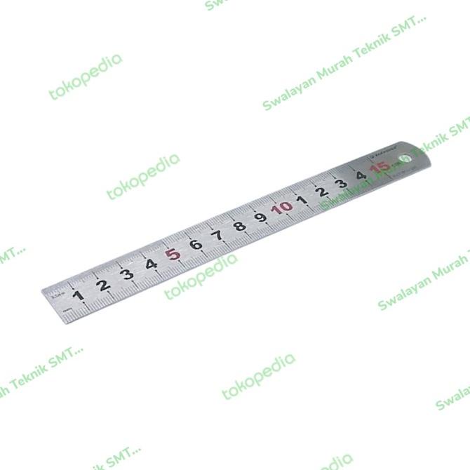 

Produk Terbaik] MAXPOWER M26425 Penggaris Besi 15 Cm Metric Steel Ruler 6" 150mm