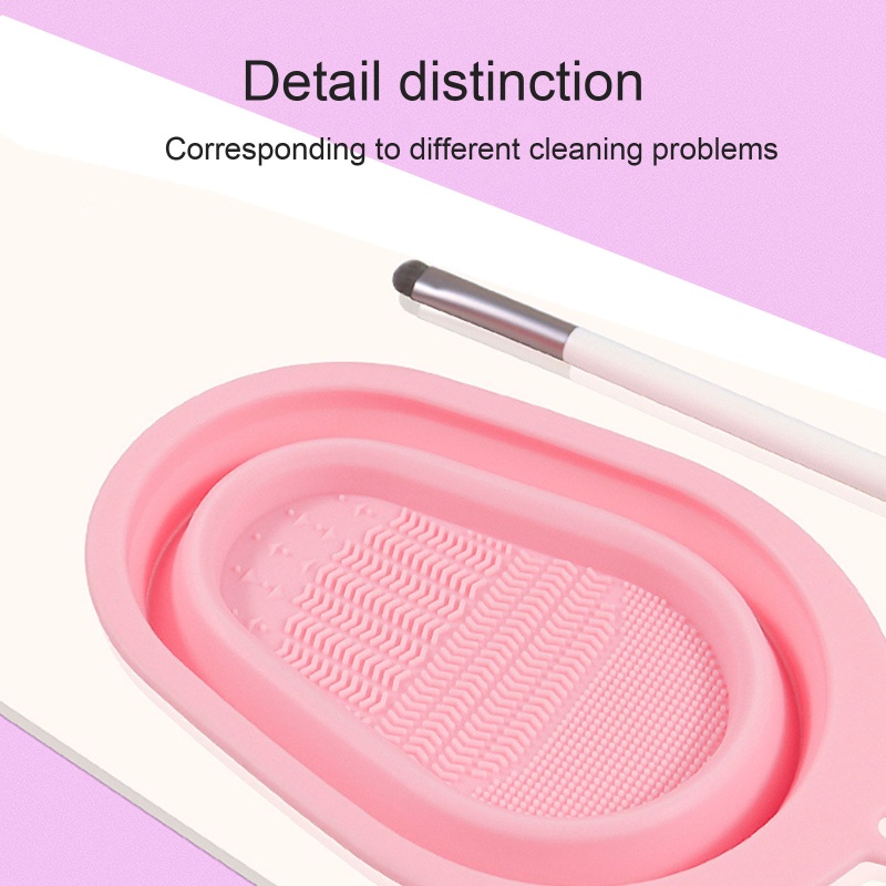 Gro Pad Silikon Pembersih Brush Makeup Multifungsi Portable