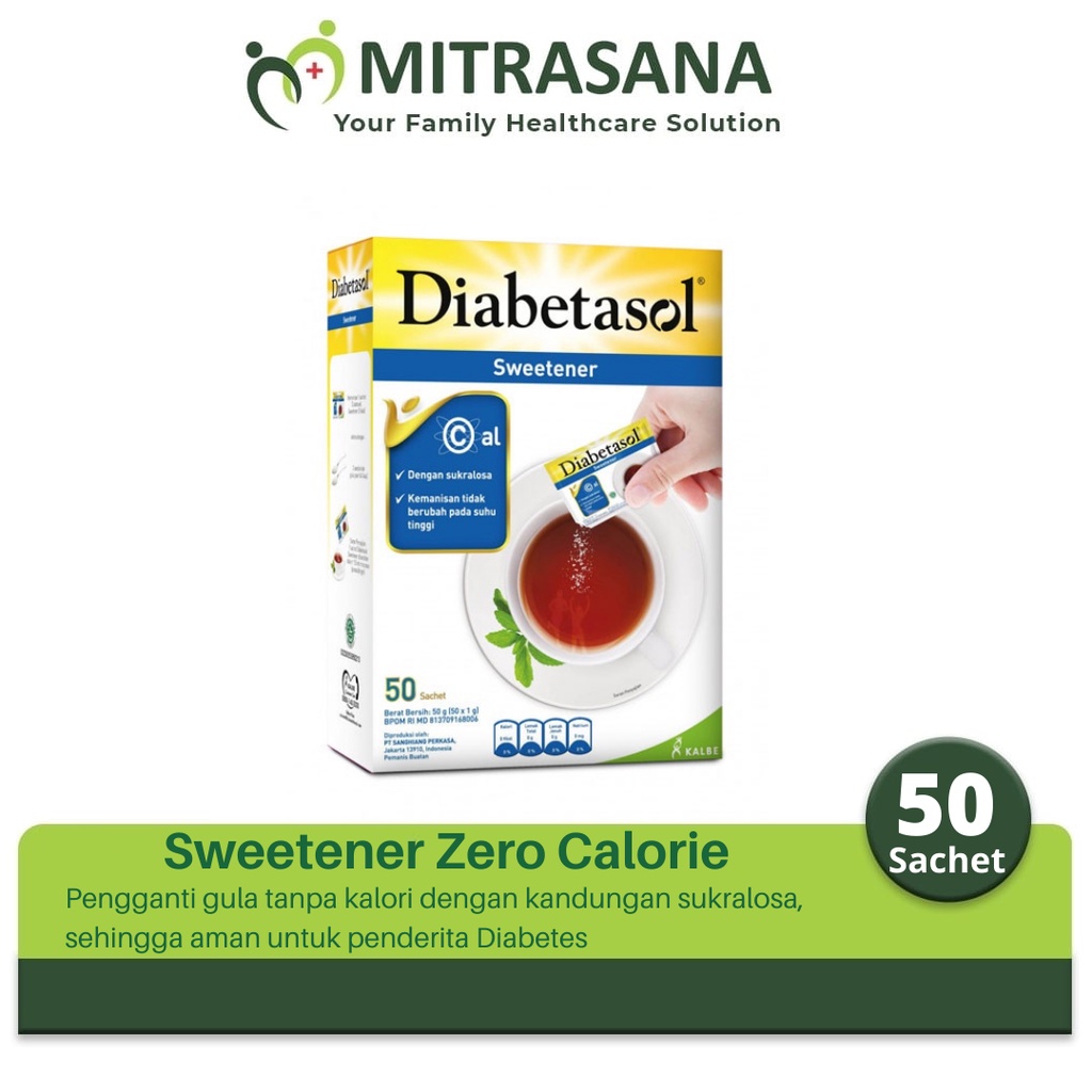 

Diabetasol Sweetener Zero Calorie 50 (Sachet)X1.5Gr