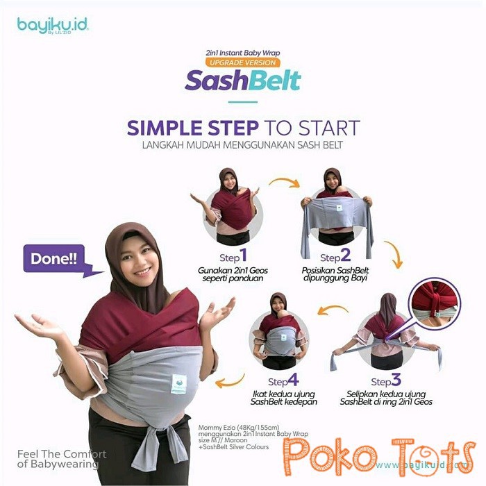 Bayiku Sash Belt Sabuk Pengaman Sashbelt Aksesoris untuk Geos Bayiku.id