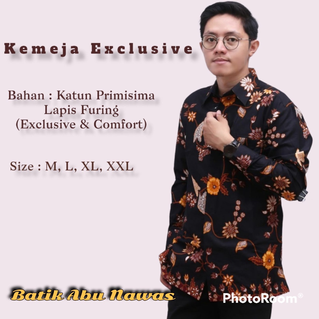 BAJU BATIK PRIA Batik Pria Lengan Panjang Premium Modern Original Full Furing Kemeja Batik Pria Leng