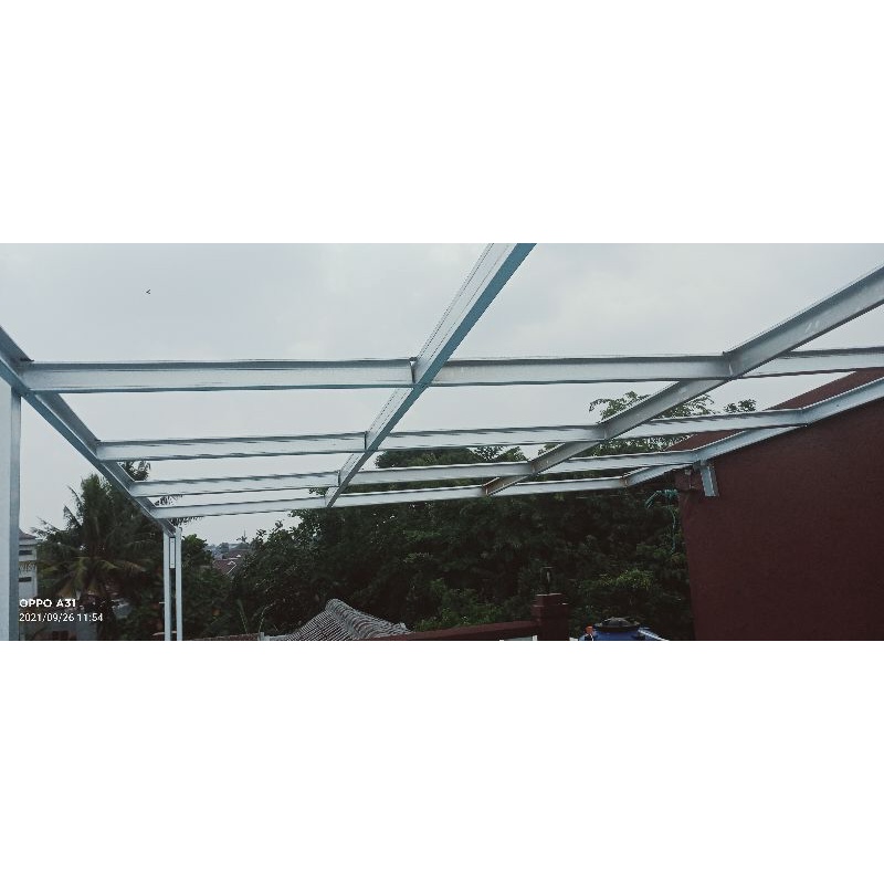 kanopi bajaringan atap spandek