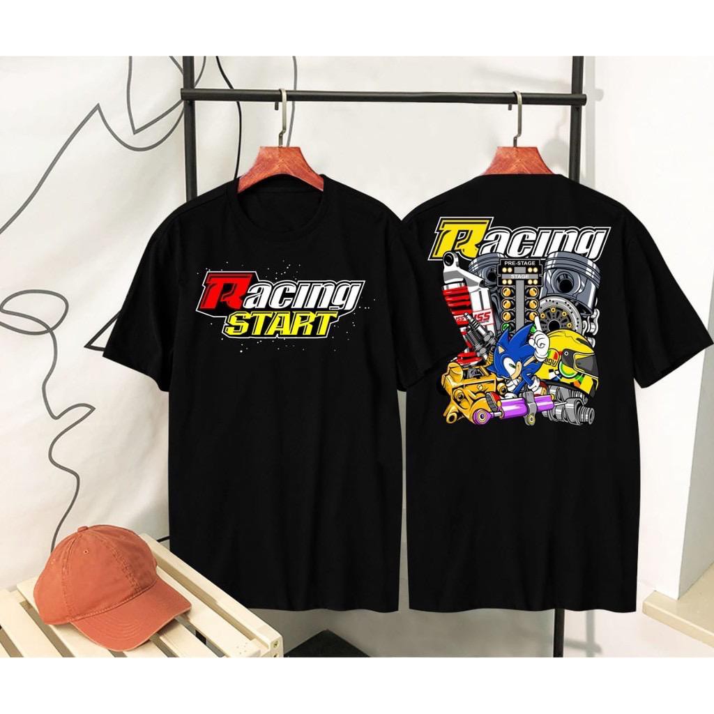 KAOS RACING START // KAOS PRIA // KAOS DISTRO // KAOS OBLONG MURAH