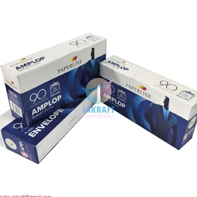 

Amplop Dl Putih Polos Paperline 90 Isi 100 (110 X 220 Mm) 80 Gram Gsm