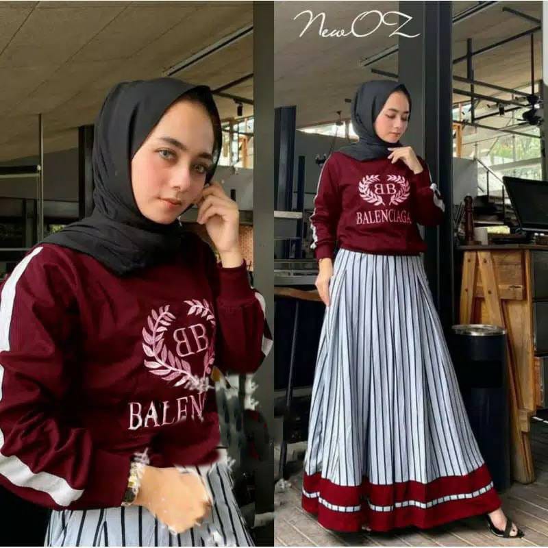 D16 set rok bcg bhn babyterry atasan ld108cm +rok spandek salur kombi babyterry LP max 102c