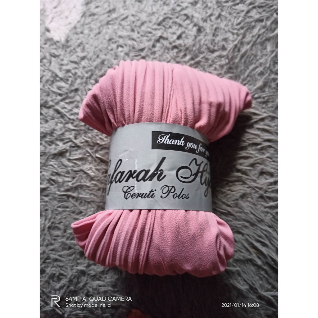 Pashmina plisket FULL ceruty armany (GROSIR) /Pashmina plisket ceruty bebydoll premium/hijab premium-dustypink