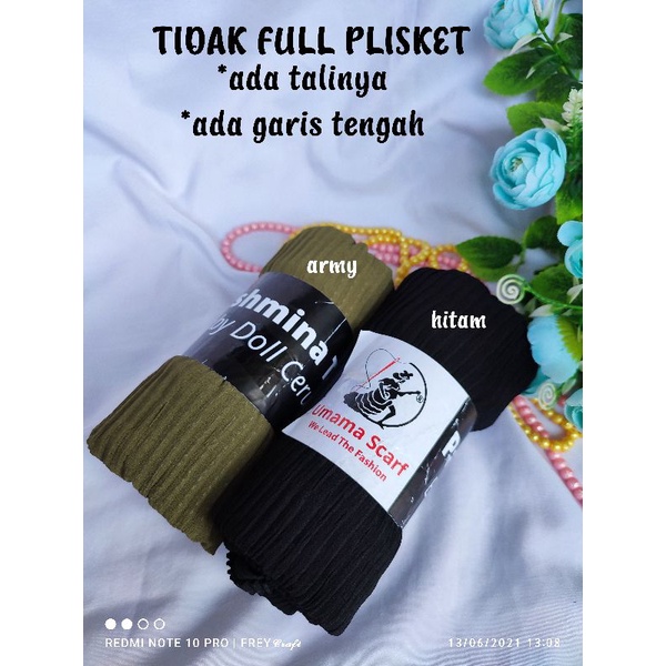 (COD)✅PASMINA TALI TIDAK FULL PLISKET by Umama scraf