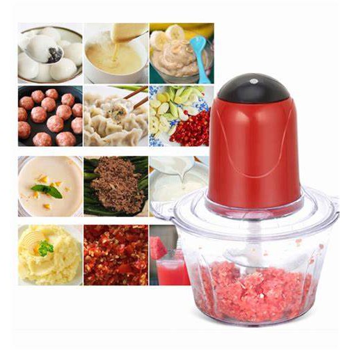 Chopper Blender Daging Sayur Buah Penggiling Meat / Blender Elektrik Stainless Steel Chopper Grinder BLENDER KAPSUL SERBAGUNA 2 LITER JUMBO Penggiling Daging Meat Grinder Copper 2 L, BLENDER 4 MATA PISAU PENGGILING DAGING SAYURAN BUAH SERBAGUNA