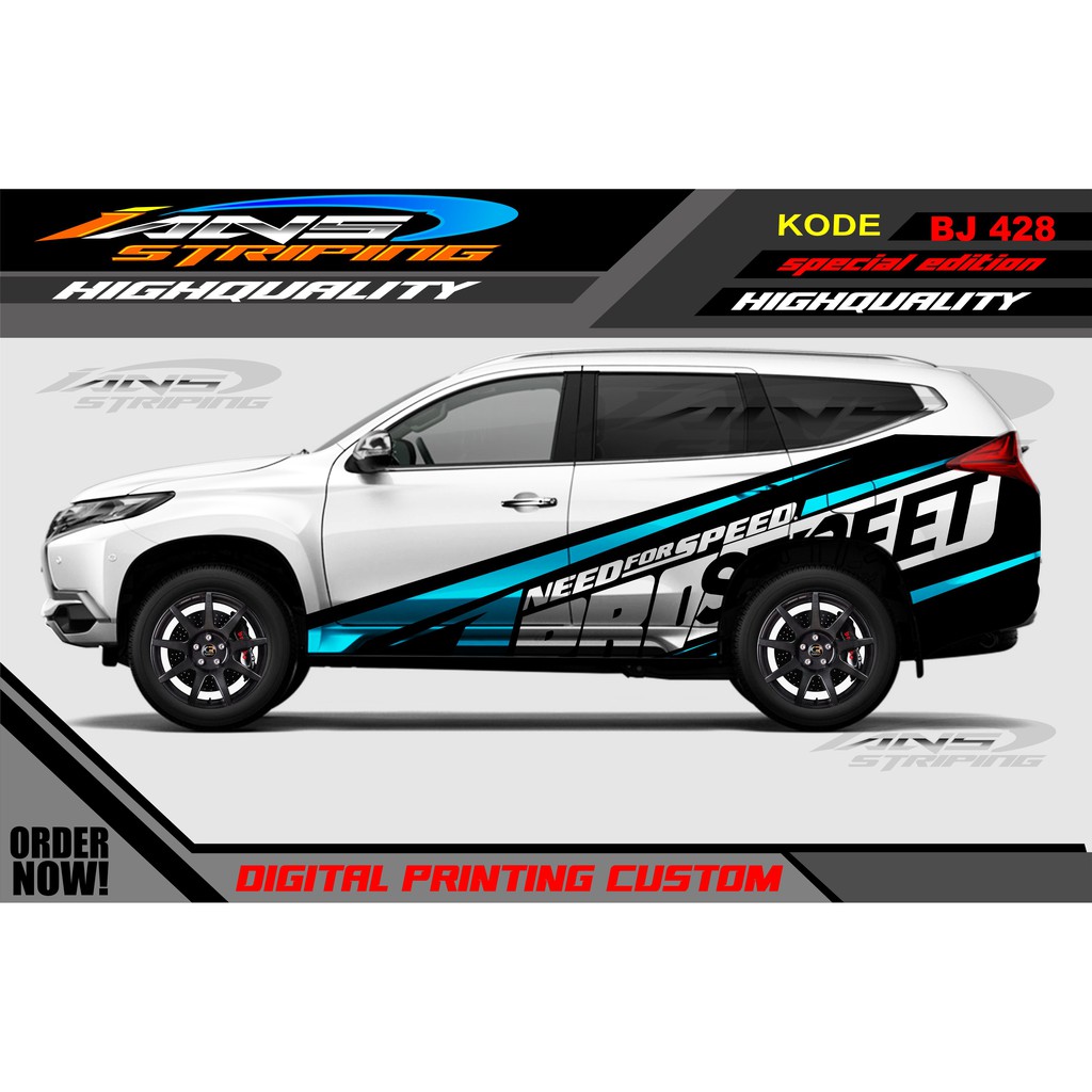 STICKER MOBIL PAJERO / DECAL STICKER MOBIL PAJERO , FORTUNER / STIKER MOBIL