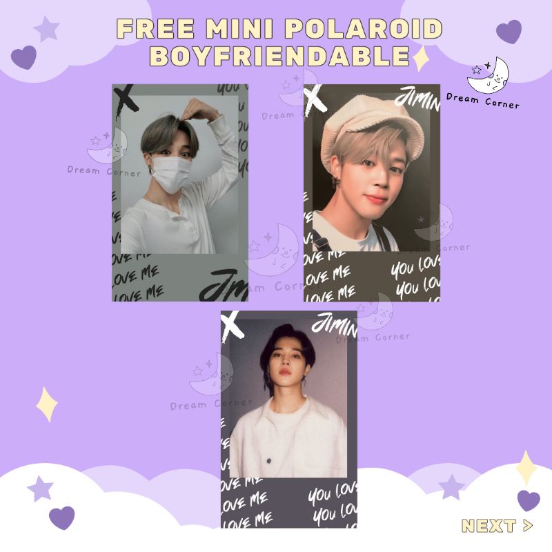 Jimin Mini Polaroid boyfriendable | FREE | Baca Deskripsi