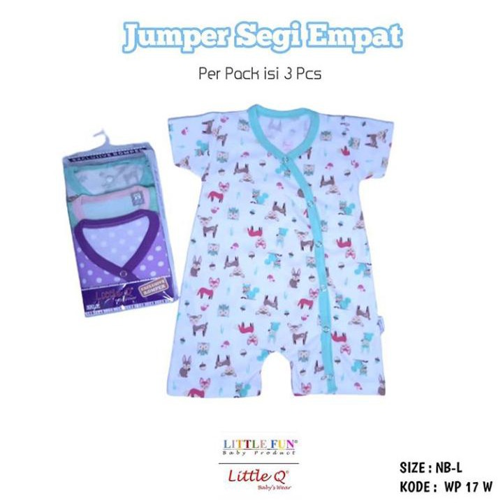 LITTLE QUEEN ROMPER  ISI 3 PCS [MOTIF RANDOM]