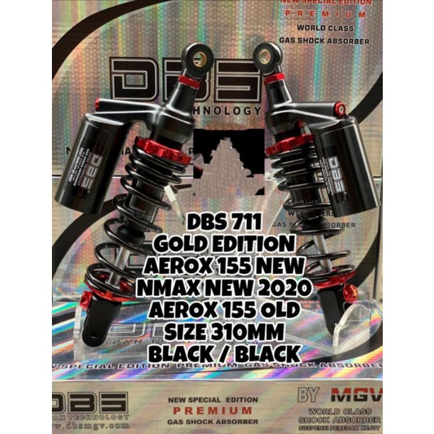 SHOCKBREAKER SHOCK BELAKANG DBS TABUNG ATAS 310 MM TYPE GOLD EDITION AEROX 155 NEW OLD NMAX NEW