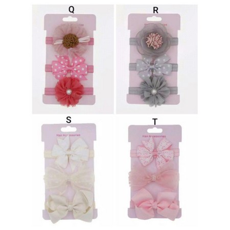 CHUBBI 3 Bandana Headband Anak Bayi 3Pcs/Set Series Flower