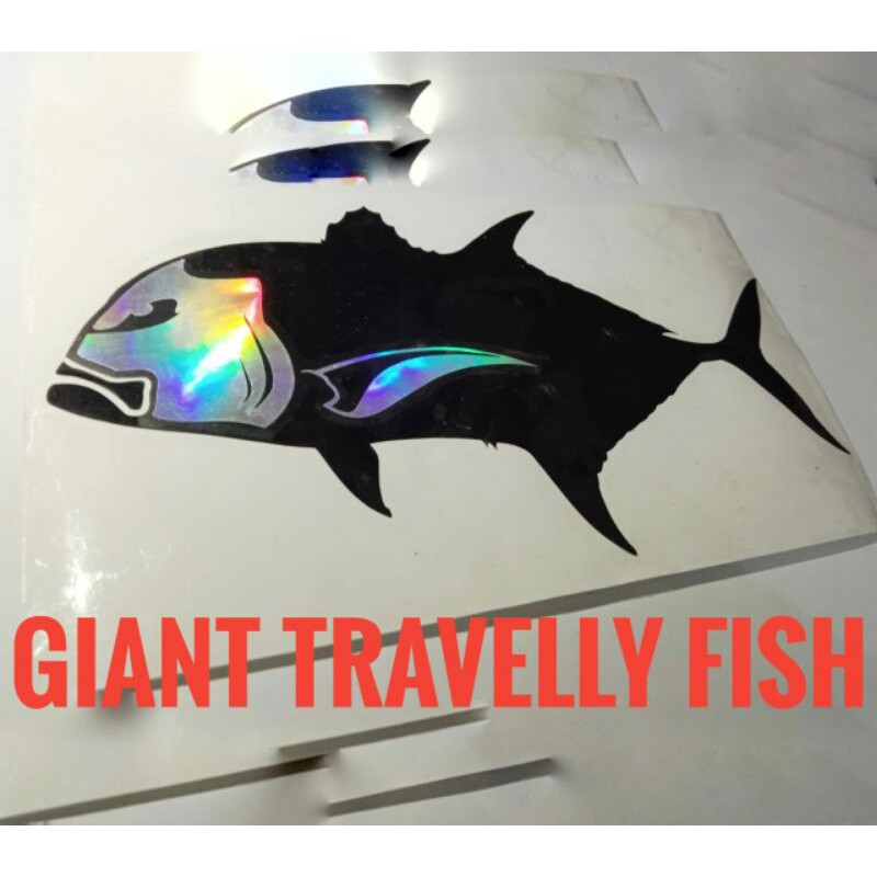 Sticker Ikan Gt Giant Travelly Fish