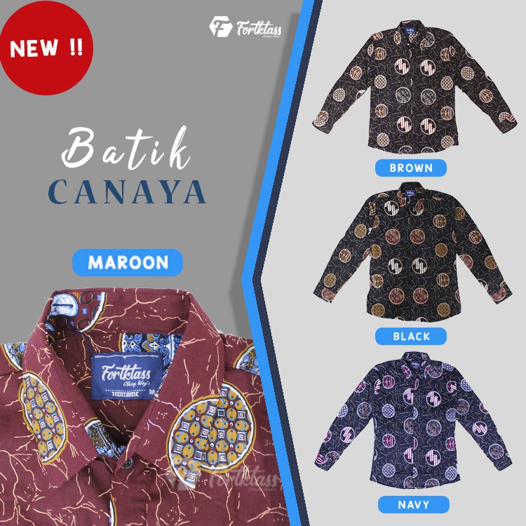 KEMEJA HEM CANAYA BATIK TERVIRAL SERAGAM HARGA GROSIR KATUN STRECH TANAH ABANG