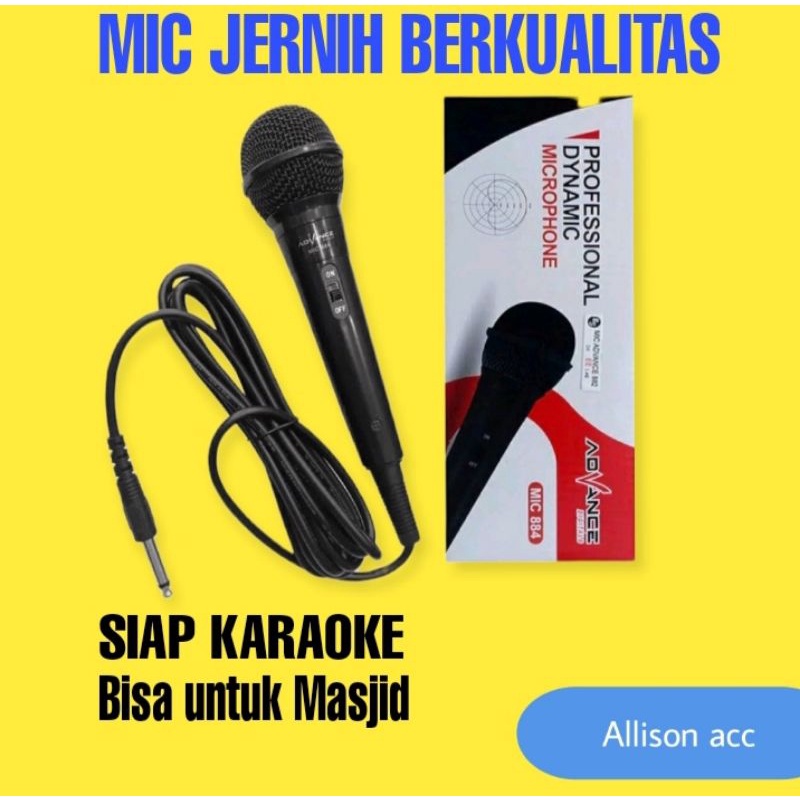 MICROPHONE MIC ADVANCE MURAH MIC SPEAKER BLUETOOTH MIC KARAOKE PROFESIONAL DYNAMIC  MIC MASJID MIC T