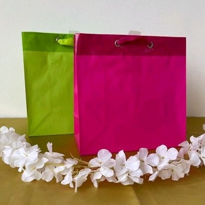 

Paper Bag Polos Warna Kantong Kertas Warna Goodie Bag Hampers Two Tone Lux Square Shape