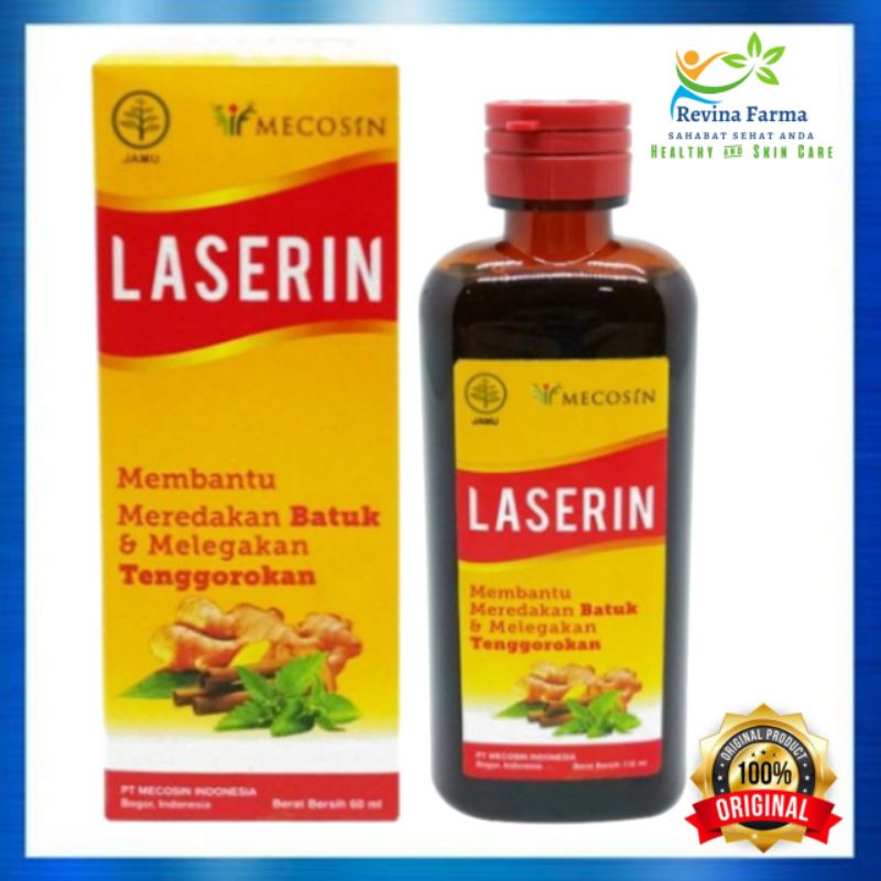 Laserin 110ml, Laserin Obat Batuk Herbal, Obat Batuk Berdahak, Obat Batuk Kering 100% Produk Origina