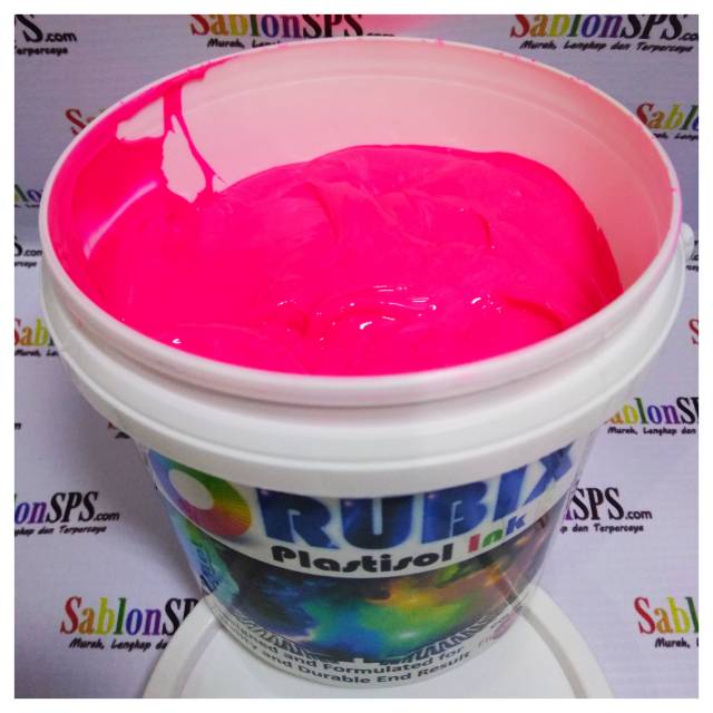 Tinta Sablon Plastisol ink Pink Fluorecent / Stabilo