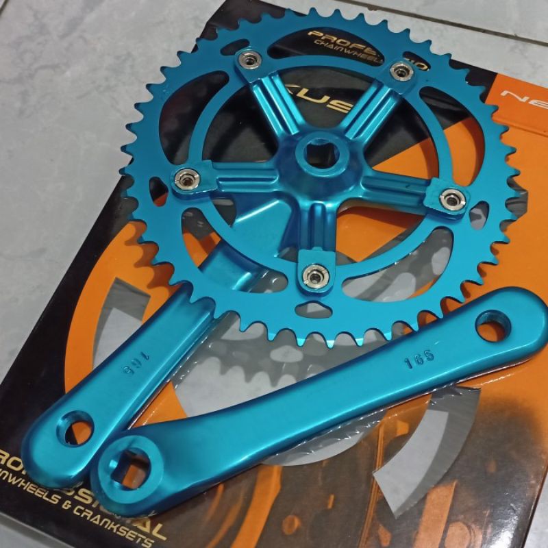 ✓™Crank fixie singgel nexus Bcd130 Engkol 164,46T baru