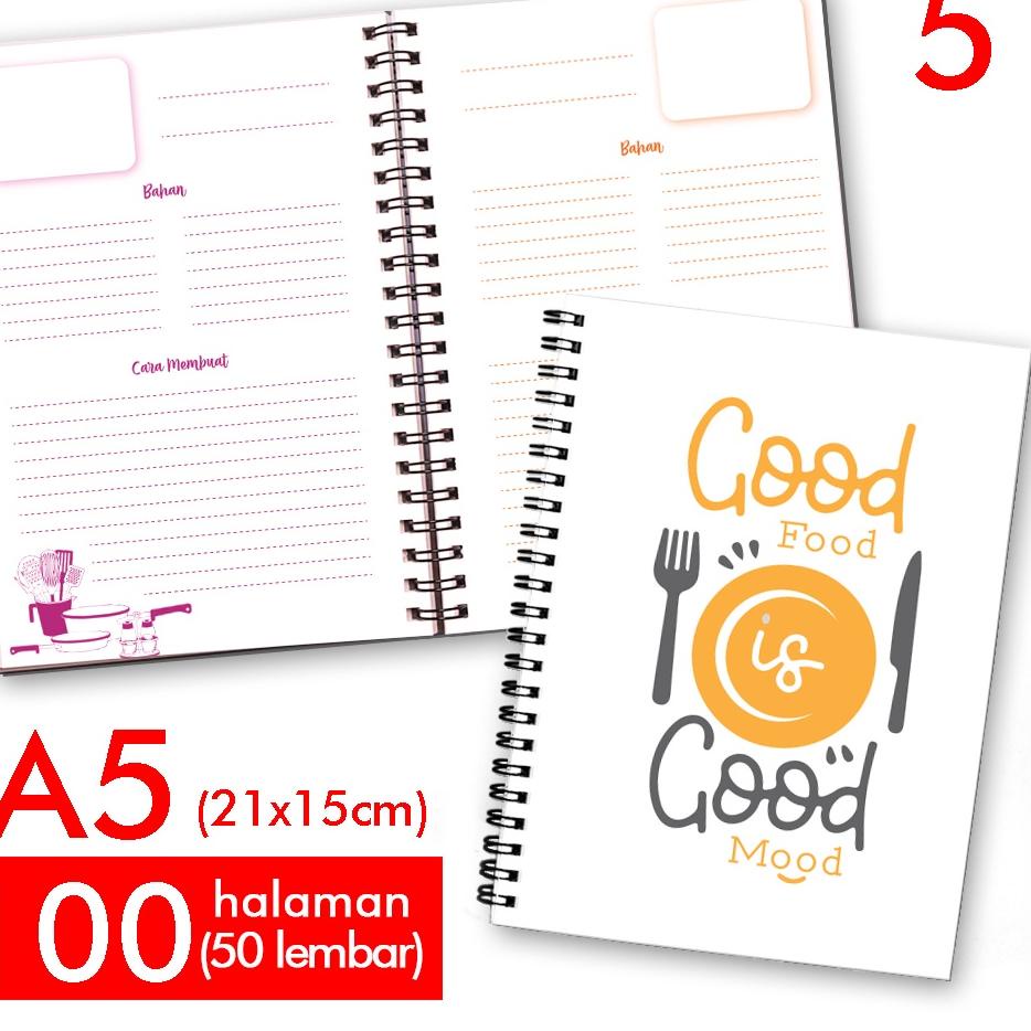

[KODE PRODUK 0HKJO7734] Notebook Buku Catatan Resep Masakan