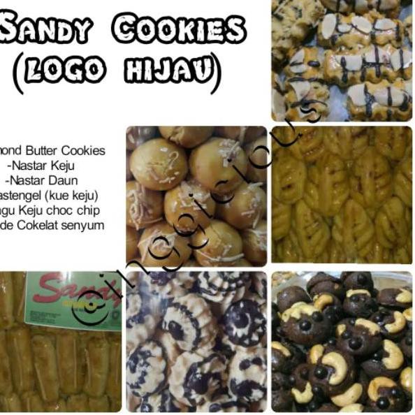 Murah MTJ9E Kue kering Sandy Cookies kiloan (label hijau) 250gr -nastar, sagu keju cokelat, mede cok
