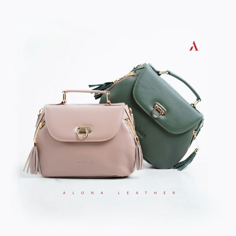 ALONA LEATHER - Tas Selempang Wanita Alona Viola Bag Kulit Asli