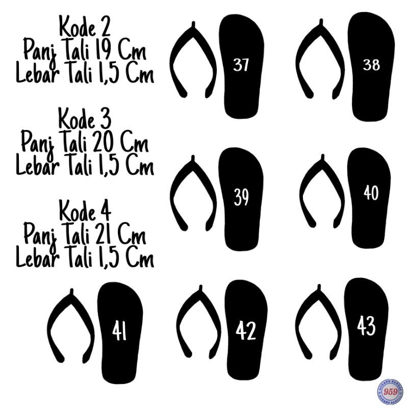 Tali Sendal Jepit Pria Dewasa Warna Hitam-2