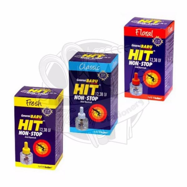 [ALL VAR] Hit Non Stop Refill Classic 33ml | Fresh 45H | Apple 45H | Alat Anti Nyamuk Elektrik_Cerianti