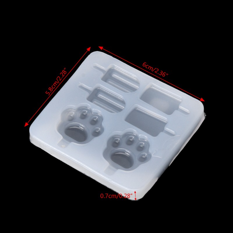 Cetakan Resin Uv Bentuk Cakar Kucing Bahan Silikon Untuk Membuat Perhiasan