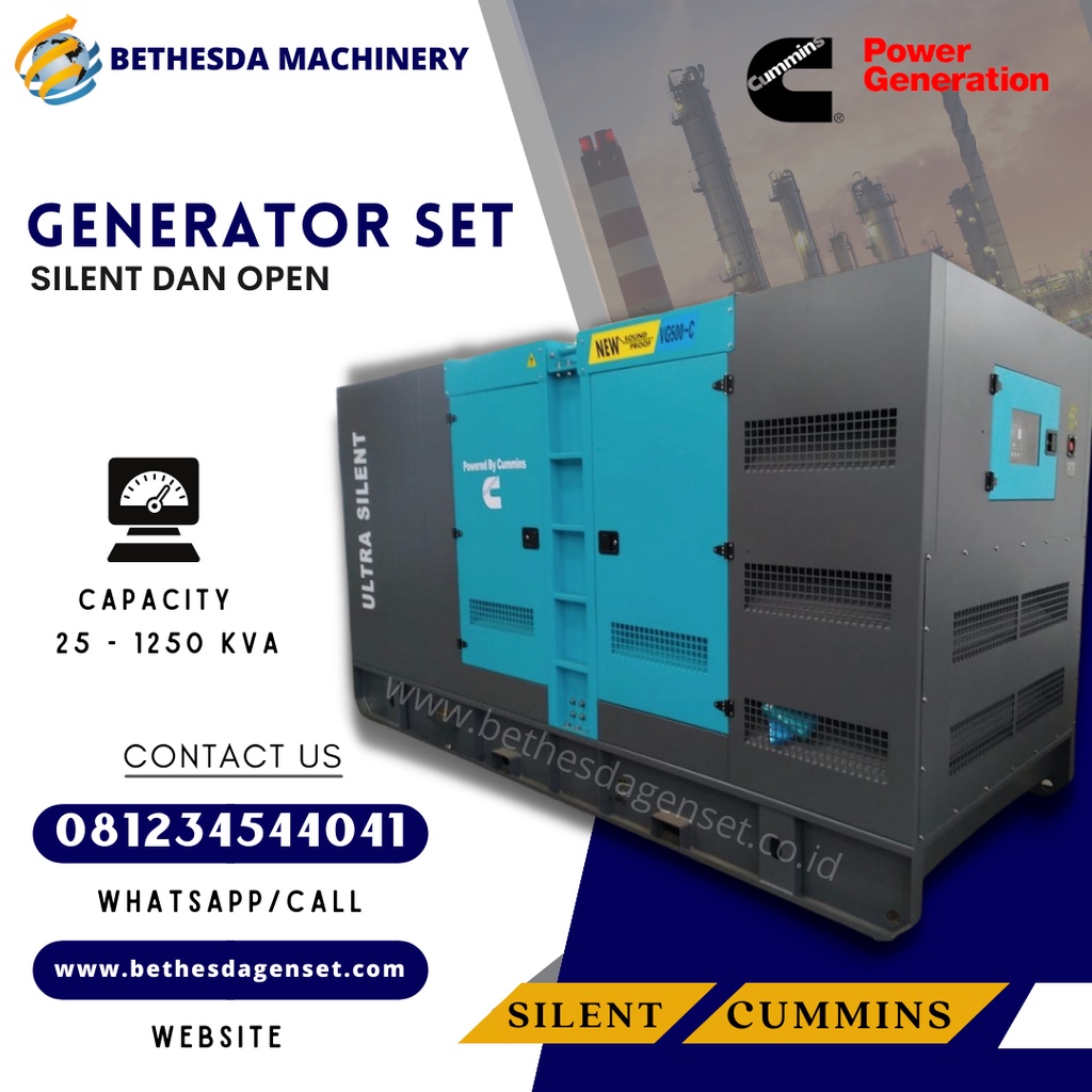 Genset 50 kva 60kva 80 Kva 100 KVA Perkins Silent