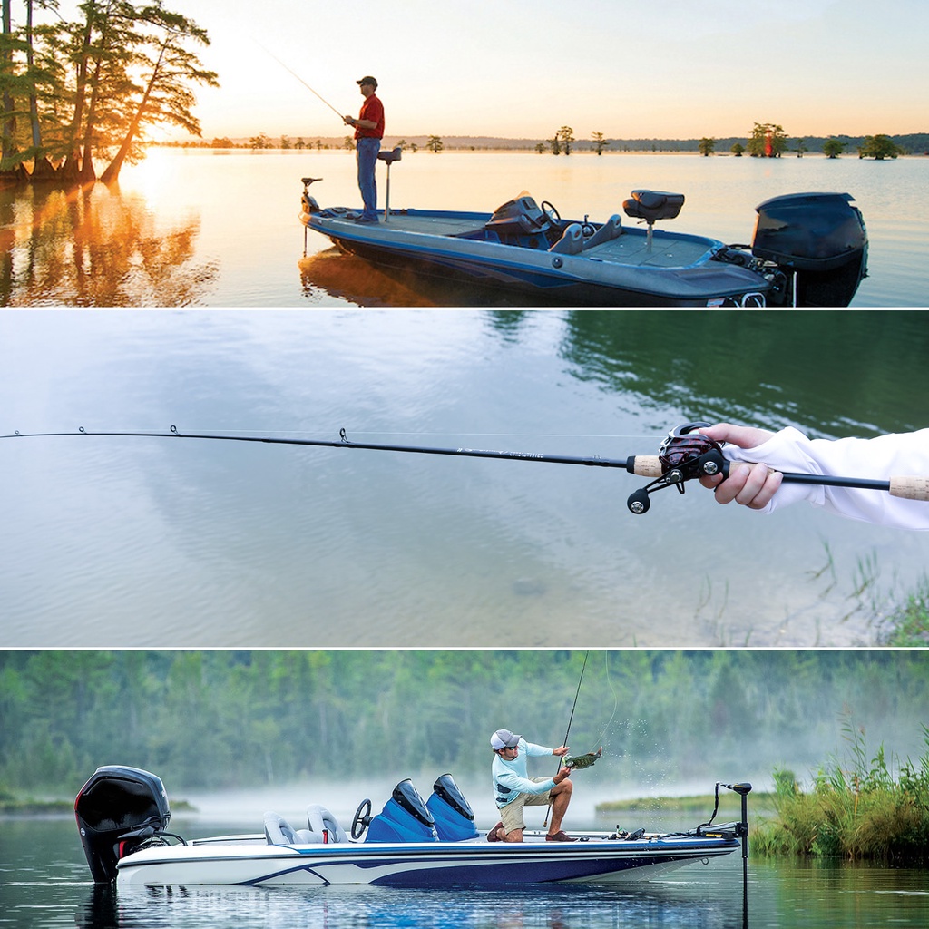 2 Bagian Spinning Fishing Rod / Casting Fishing Rod Dengan Carbon Rod Body Untuk Air Tawar (1.8m)