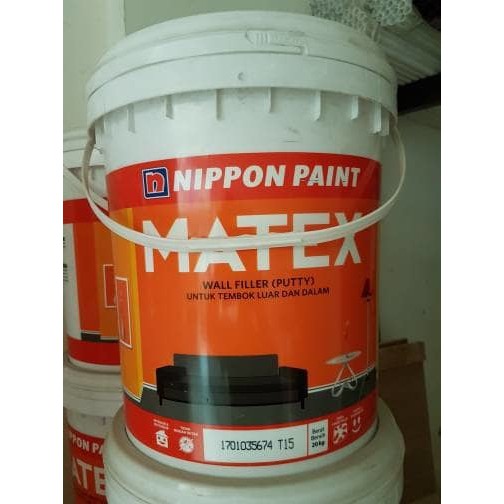 Matex Wall Filler Putty Cat Dempul Plamir Tembok 20 Kg 1 