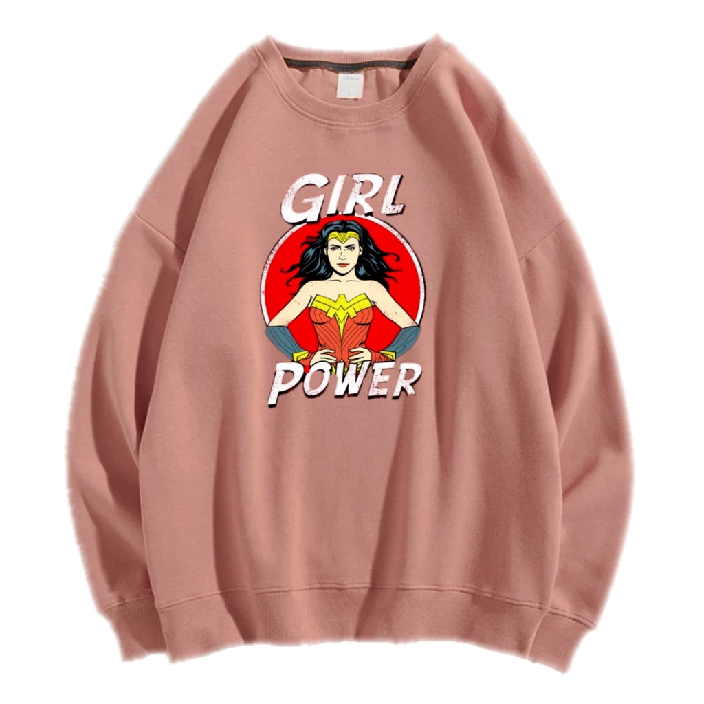 GIRL POWER SWEATER CREWNECK Size M-XXL GAWA