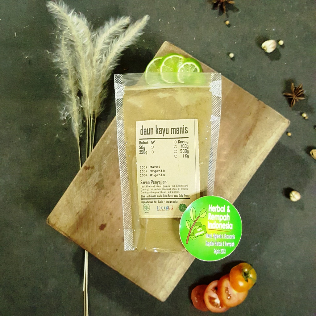 

DAUN KAYU MANIS BUBUK - 50 GR / REMPAH / JSR / 100% MURNI