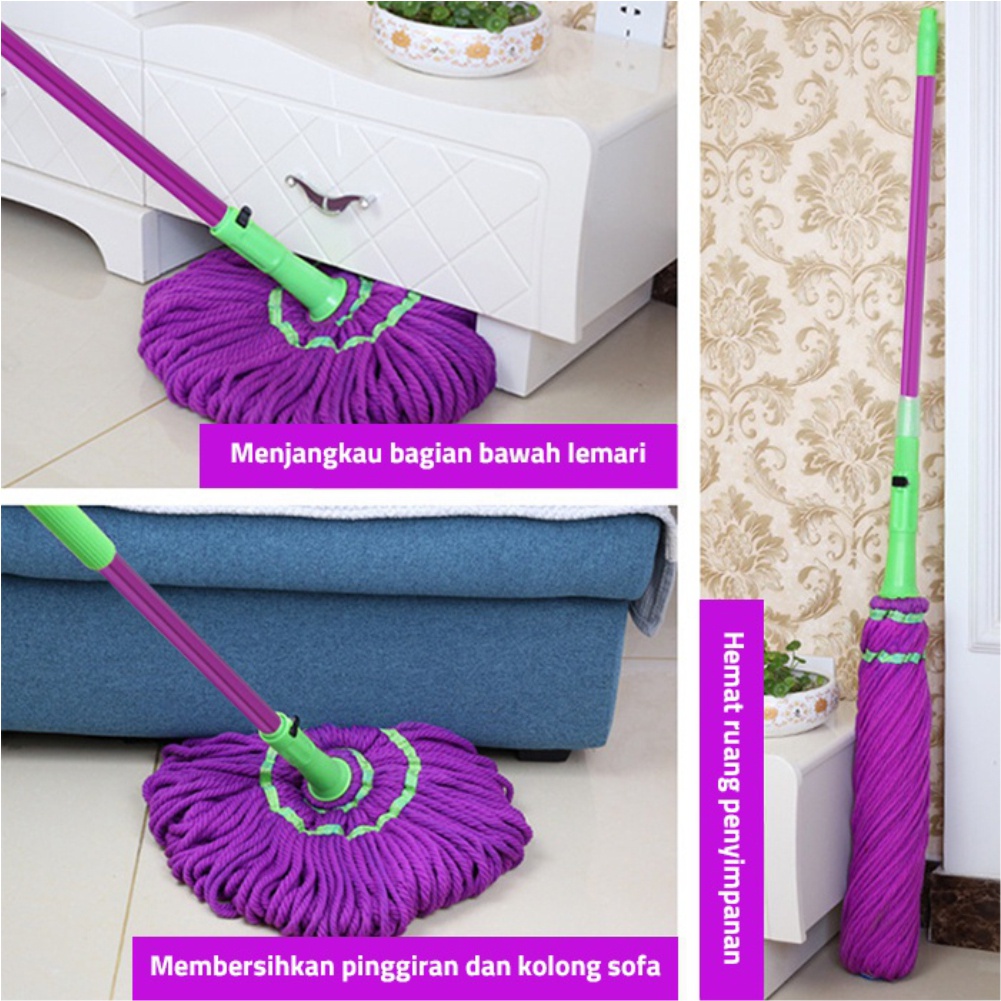 Twist MOP Set Alat Pel Otomatis - Alat Pel Praktis - Alat Pel Magic DR88