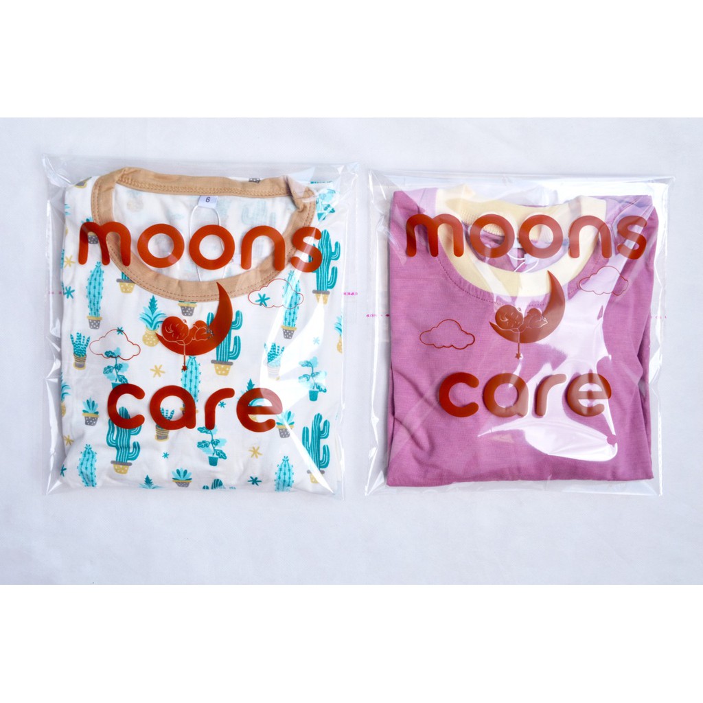 Size 2-9 Tahun PIYAMA PANJANG MOONS STELAN PIYAMA BAYI BAJU TIDUR ANAK BAJU TIDUR MURAH PAJAMA VELVE 1 2 3 4 5 6 7 8 9 10