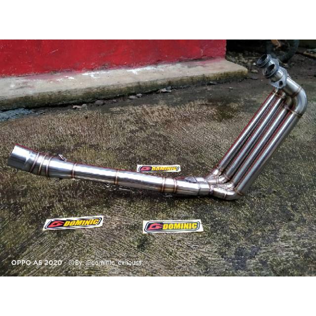 Header / Leher knalpot Ninja 250 karbu - Ninja 250 fi - R25 - Mt25 - Cbr250rr  2-4-1