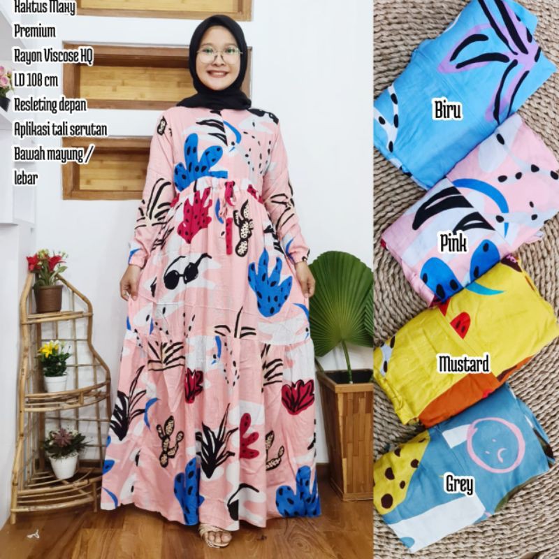 Gamis lebar rayon VISCOSE (LD ±108cm) //JF703