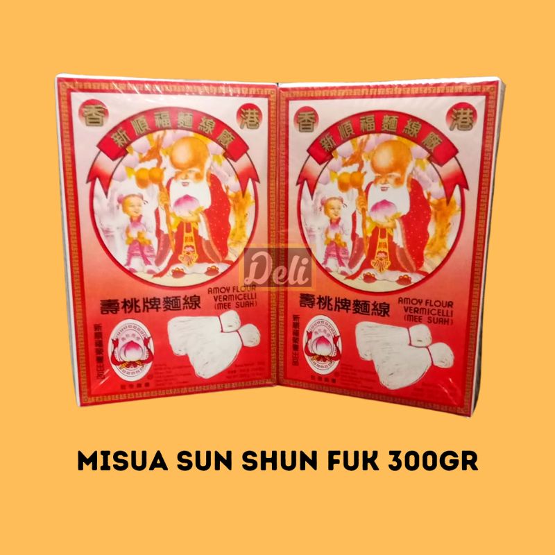 

Sun Shun Fuk Misua/Mee Suah/Misuah/Misoa HK Amoy Flour Vermicelli 300g Misua